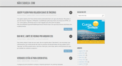 Desktop Screenshot of naoesqueca.com